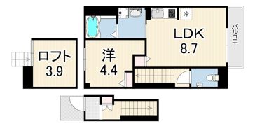シャール苦楽園の間取り画像