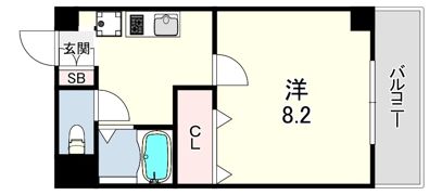 ラ・フォンテ三宮東の間取り画像