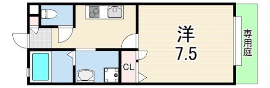 ベルリード甲子園の間取り画像