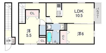 シャルム・ヴィラの間取り画像