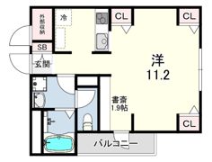 GLANZ COURT JOHN 立花町の間取り画像