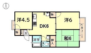 カーディナル加島1の間取り画像