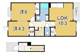 武庫之荘ノースブリーズの間取り画像