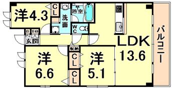 LE PORTE-BONHEURの間取り画像