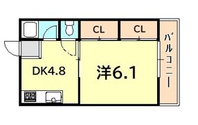 フタミハイツの間取り画像