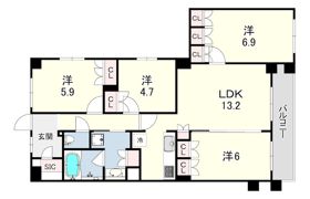 ミレーネ神戸住吉本町の間取り画像