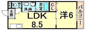グレスト元町の間取り画像