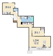 LALABREZZA芦屋翠ヶ丘の間取り画像