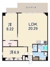 プレジオ西宮北口の間取り画像