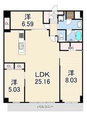 プレジオ西宮北口の間取り画像