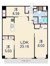 プレジオ西宮北口の間取り画像