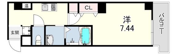 B-RISE昭和通の間取り画像