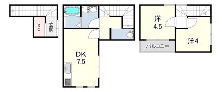 ロイヤルレジデンスJR尼崎の間取り画像