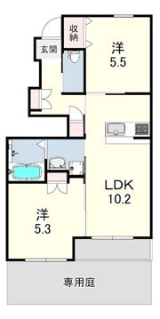 サンモール金ケ崎の間取り画像