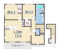 フェリーチェ北青木の間取り画像