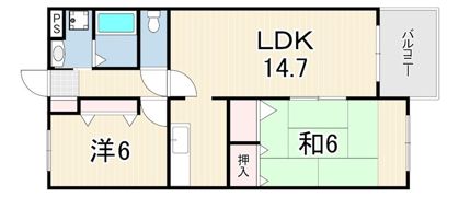 グリーンヒルズ城山の間取り画像
