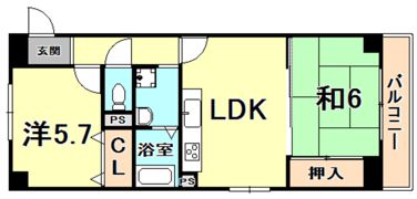 ルックヒルズの間取り画像