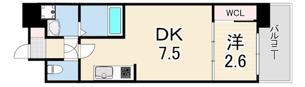 GENOVIA神戸新開地駅前の間取り画像
