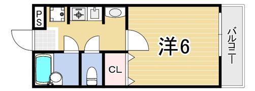 アーバンジャングルプレース174Sの間取り画像