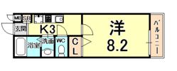 ニューアートハウス甲子園の間取り画像