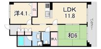 ジオレミヨ甲子園口の間取り画像
