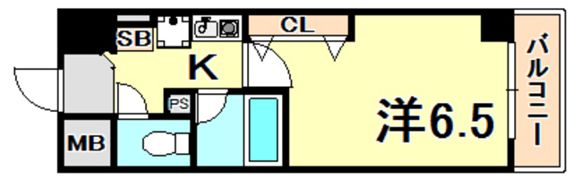 エスリード三宮フラワーロードの間取り画像