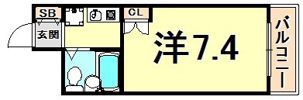 ラ・メール南塚口の間取り画像