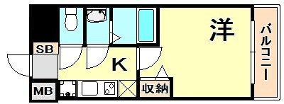 プレサンス三宮エレガンシアの間取り画像