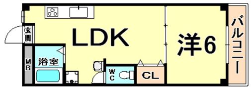 サンライム武庫之荘の間取り画像