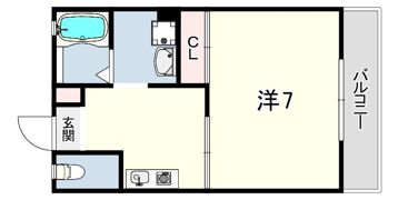グリーンハイツ新伊丹Bの間取り画像