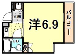 ベルトピア西宮北口1の間取り画像