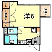 コーポアスナロの間取り画像