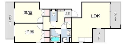 御影大蔵マンションの間取り画像