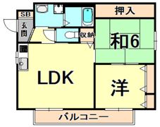 ハローハイツの間取り画像