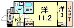 セレニテ甲子園1の間取り画像