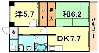 INK東灘の間取り画像