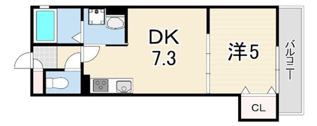 クリエオーレ猪名寺の間取り画像