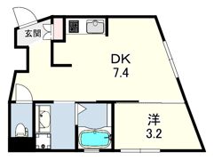ブロンテ大久保駅前3の間取り画像