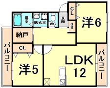 サンヴィエントヒビキの間取り画像