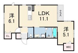へーベルメゾン田中町の間取り画像