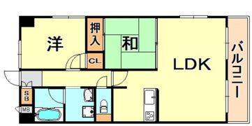 サンプラザ本山南の間取り画像