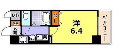 プレサンス神戸三宮の間取り画像
