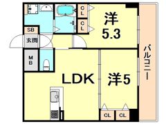 VERDE西宮の間取り画像