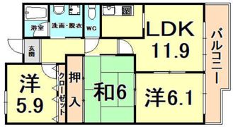 レジェンダリー小松の間取り画像