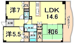フォルテ上甲子園の間取り画像