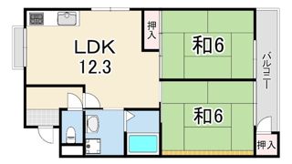 ハウス岡本の間取り画像