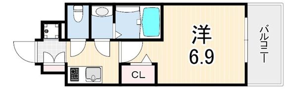 フォーリアライズ尼崎エランの間取り画像