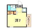 ロイヤルメゾン塚口8の間取り画像
