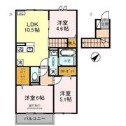 D-ROOM高丘の間取り画像