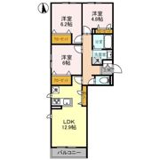 シャーメゾン茜の間取り画像